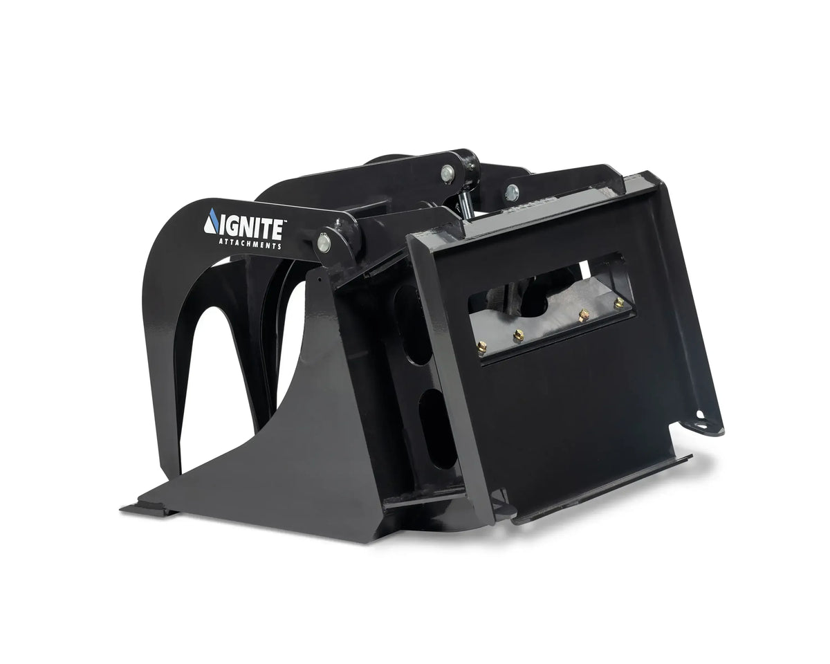 Ignite Attachments 44-Inch Mini Bucket Grapple | All-Purpose Material Handler for Mini Track Loaders - Log Bear Works