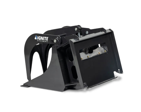 Ignite Attachments 44-Inch Mini Bucket Grapple | All-Purpose Material Handler for Mini Track Loaders - Log Bear Works