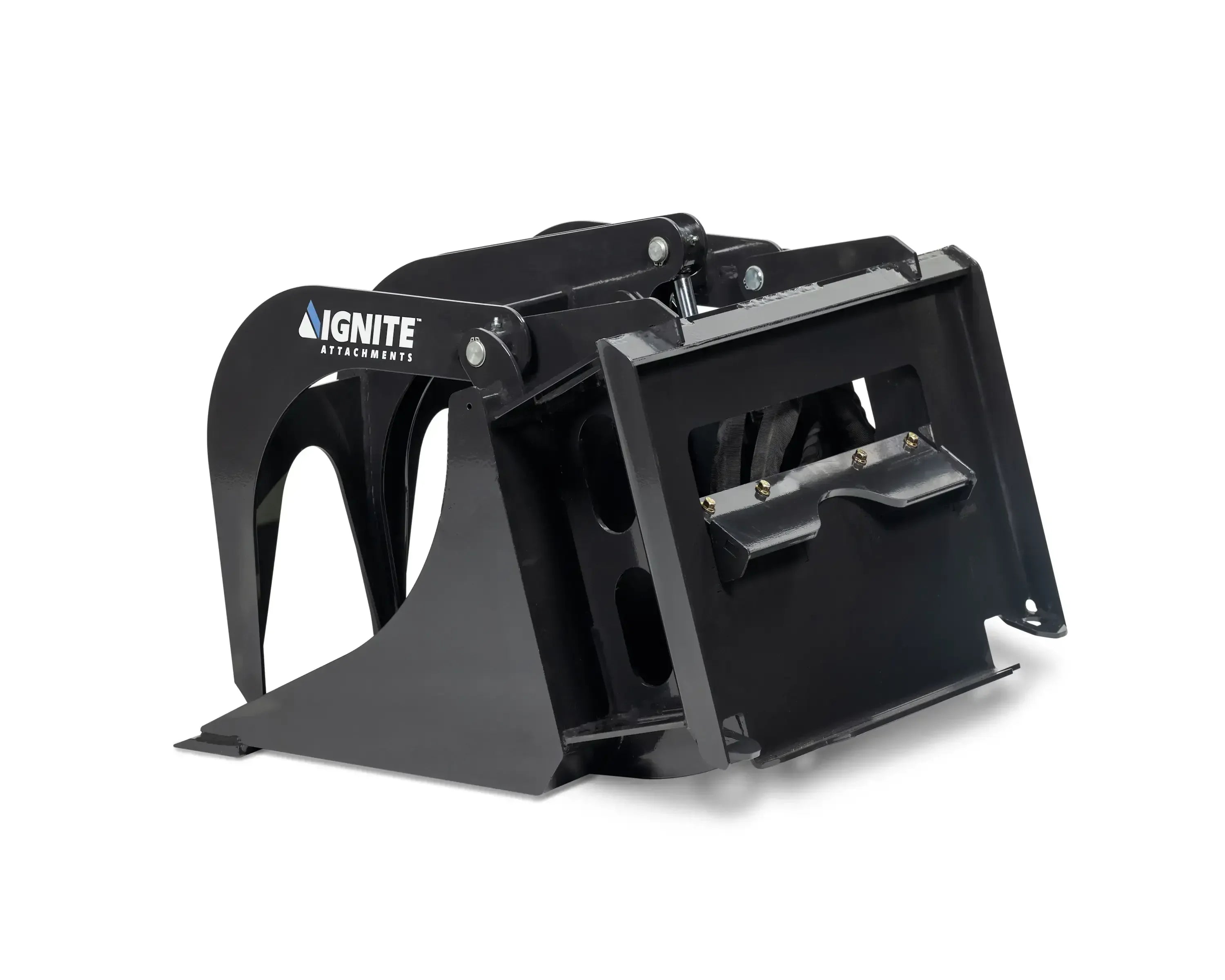 Ignite Attachments 44-Inch Mini Bucket Grapple | All-Purpose Material Handler for Mini Track Loaders - Log Bear Works