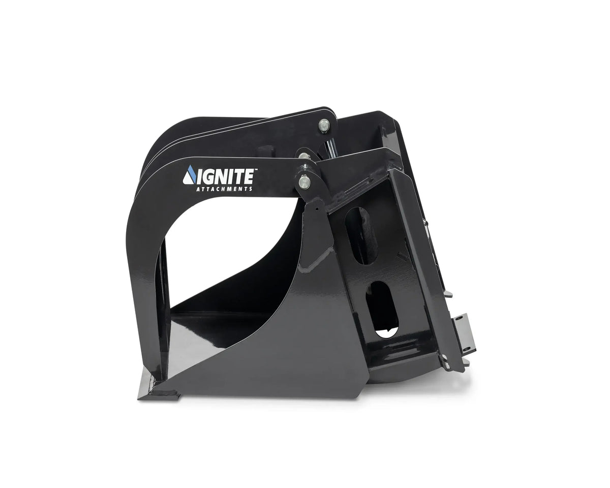 Ignite Attachments 44-Inch Mini Bucket Grapple | All-Purpose Material Handler for Mini Track Loaders - Log Bear Works