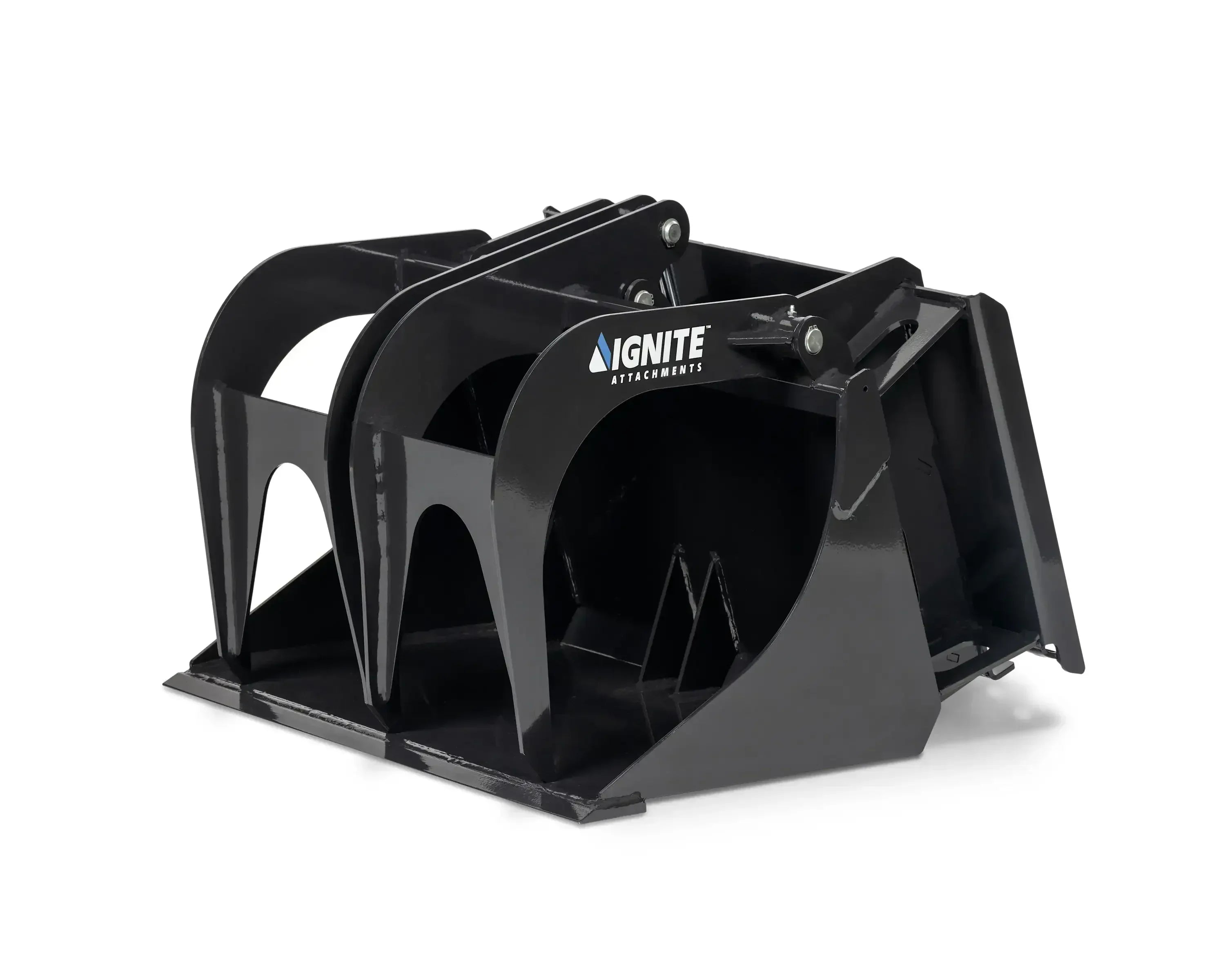 Ignite Attachments 36-Inch Mini Bucket Grapple | Compact All-Purpose Material Handler for Mini Track Loaders - Log Bear Works