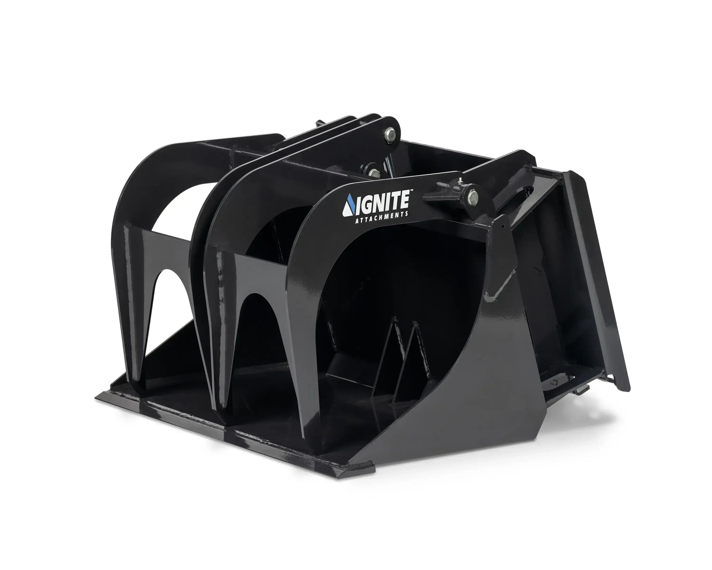 Ignite Attachments 44-Inch Mini Bucket Grapple | All-Purpose Material Handler for Mini Track Loaders - Log Bear Works