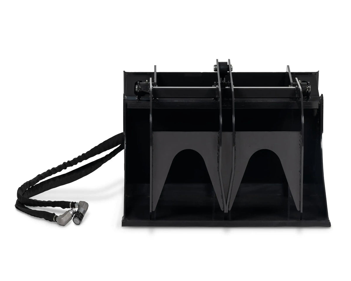 Ignite Attachments 44-Inch Mini Bucket Grapple | All-Purpose Material Handler for Mini Track Loaders - Log Bear Works