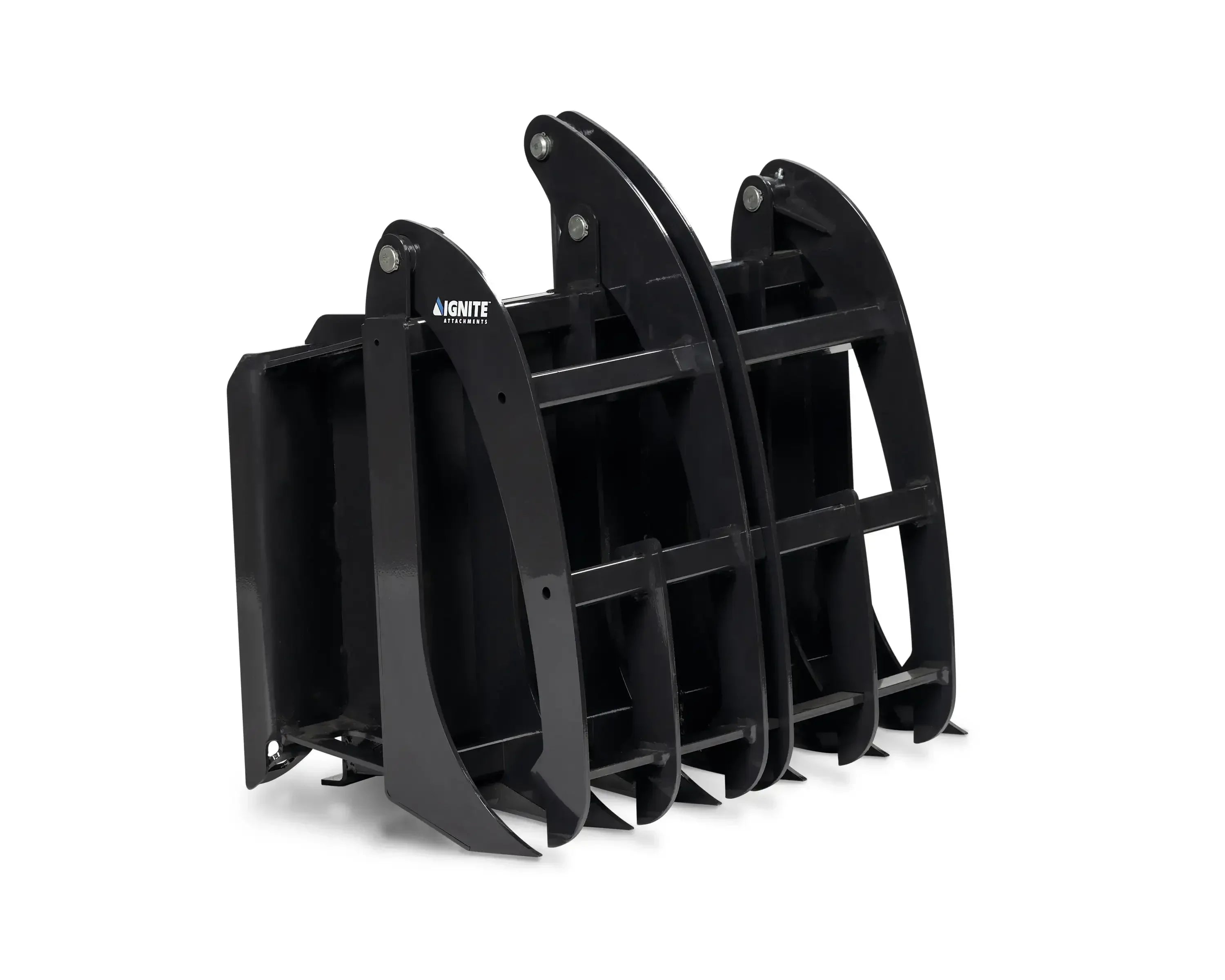 Ignite Attachments 44-Inch Mini Rake Grapple | Compact Land Clearing Attachment for Mini Track Loaders - Log Bear Works