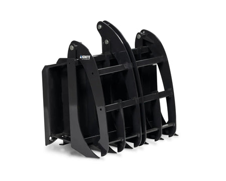 Ignite Attachments 44-Inch Mini Rake Grapple | Compact Land Clearing Attachment for Mini Track Loaders - Log Bear Works