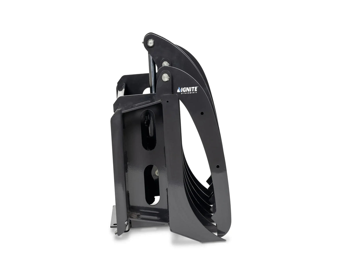 Ignite Attachments 36-Inch Mini Rake Grapple | Compact Land Clearing Attachment for Mini Track Loaders - Log Bear Works