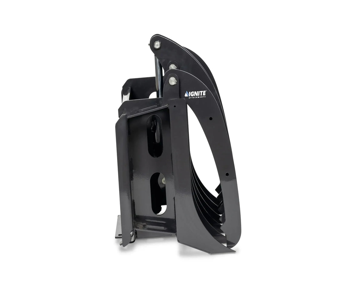 Ignite Attachments 44-Inch Mini Rake Grapple | Compact Land Clearing Attachment for Mini Track Loaders - Log Bear Works