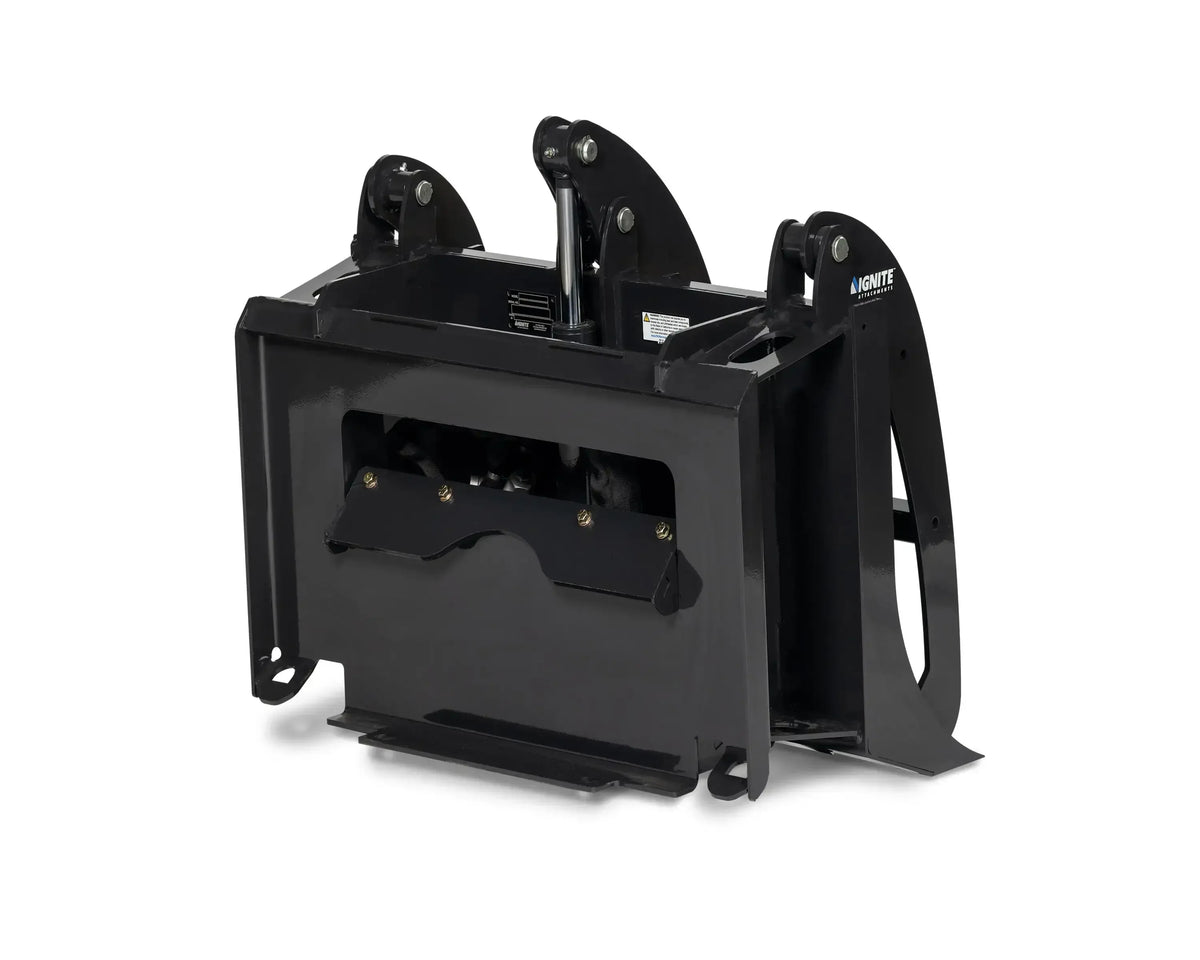 Ignite Attachments 44-Inch Mini Rake Grapple | Compact Land Clearing Attachment for Mini Track Loaders - Log Bear Works
