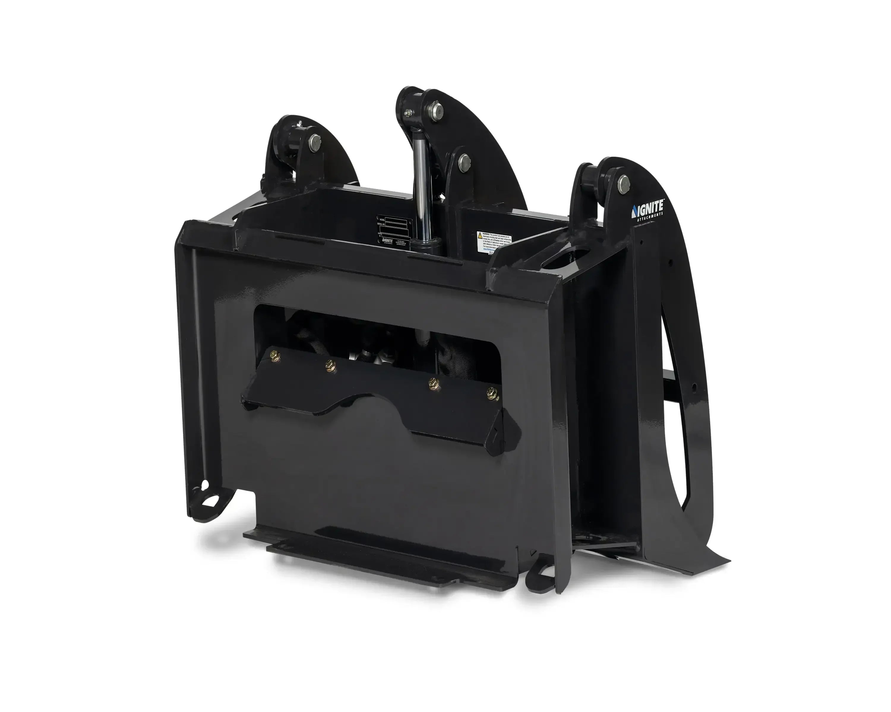 Ignite Attachments 44-Inch Mini Rake Grapple | Compact Land Clearing Attachment for Mini Track Loaders - Log Bear Works