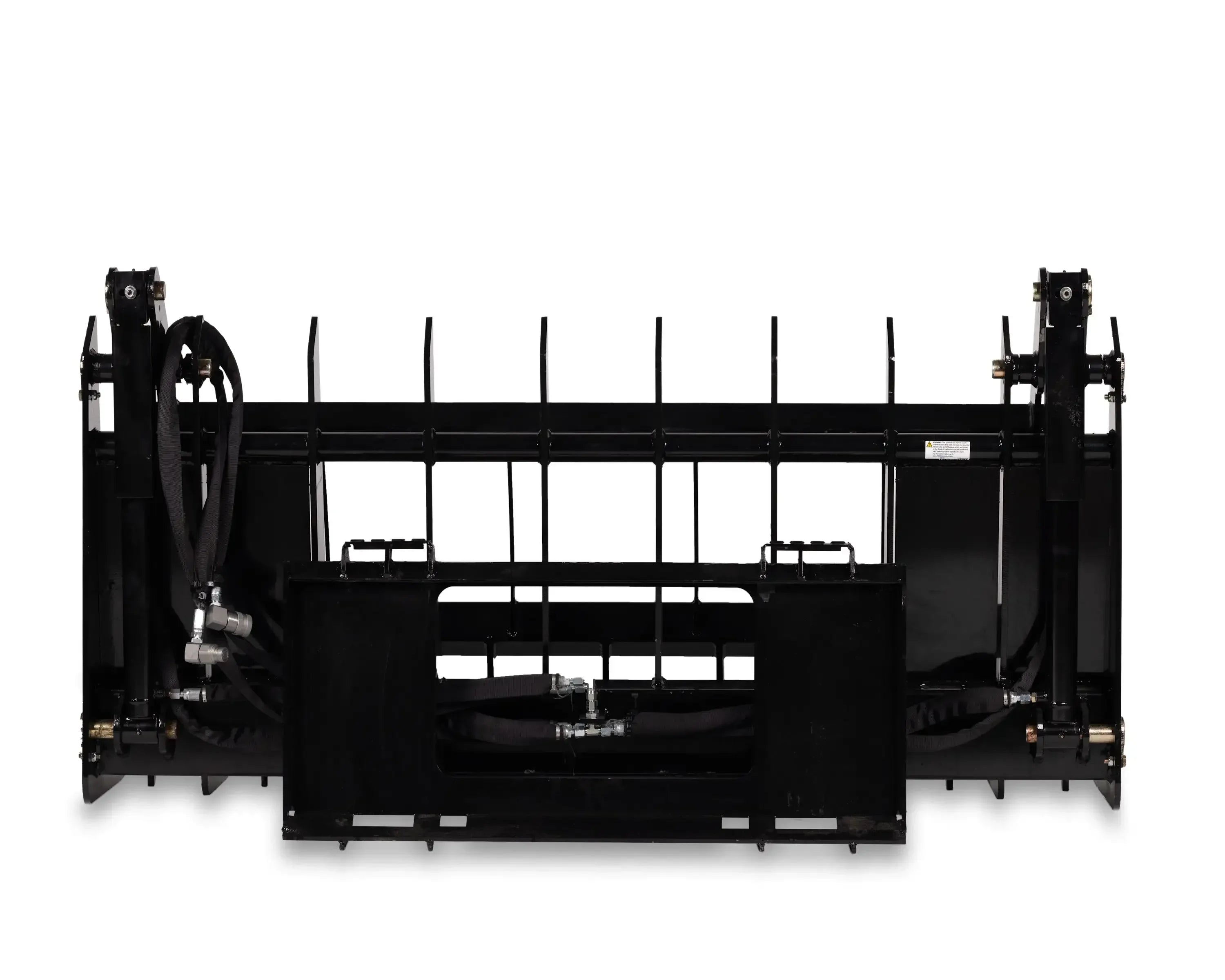 Ignite Attachments 66-Inch Rake Grapple | 2-in-1 Skid Steer Attachment for Land Clearing & Debris Loading - Log Bear Works
