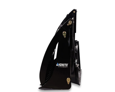 Ignite Attachments 78-Inch Rake Grapple | Heavy-Duty 2-in-1 Skid Steer Attachment for Debris Clearing & Loading - Log Bear Works