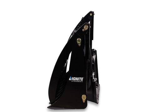 Ignite Attachments 84-Inch Rake Grapple | Maximum Coverage Skid Steer Attachment for Land Clearing & Debris Loading - Log Bear Works