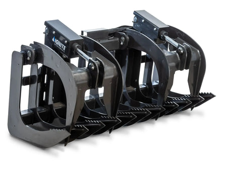 Ignite Attachments 62-Inch Root Grapple Attachment | Heavy-Duty Land Clearing for Skid Steers - Log Bear Works