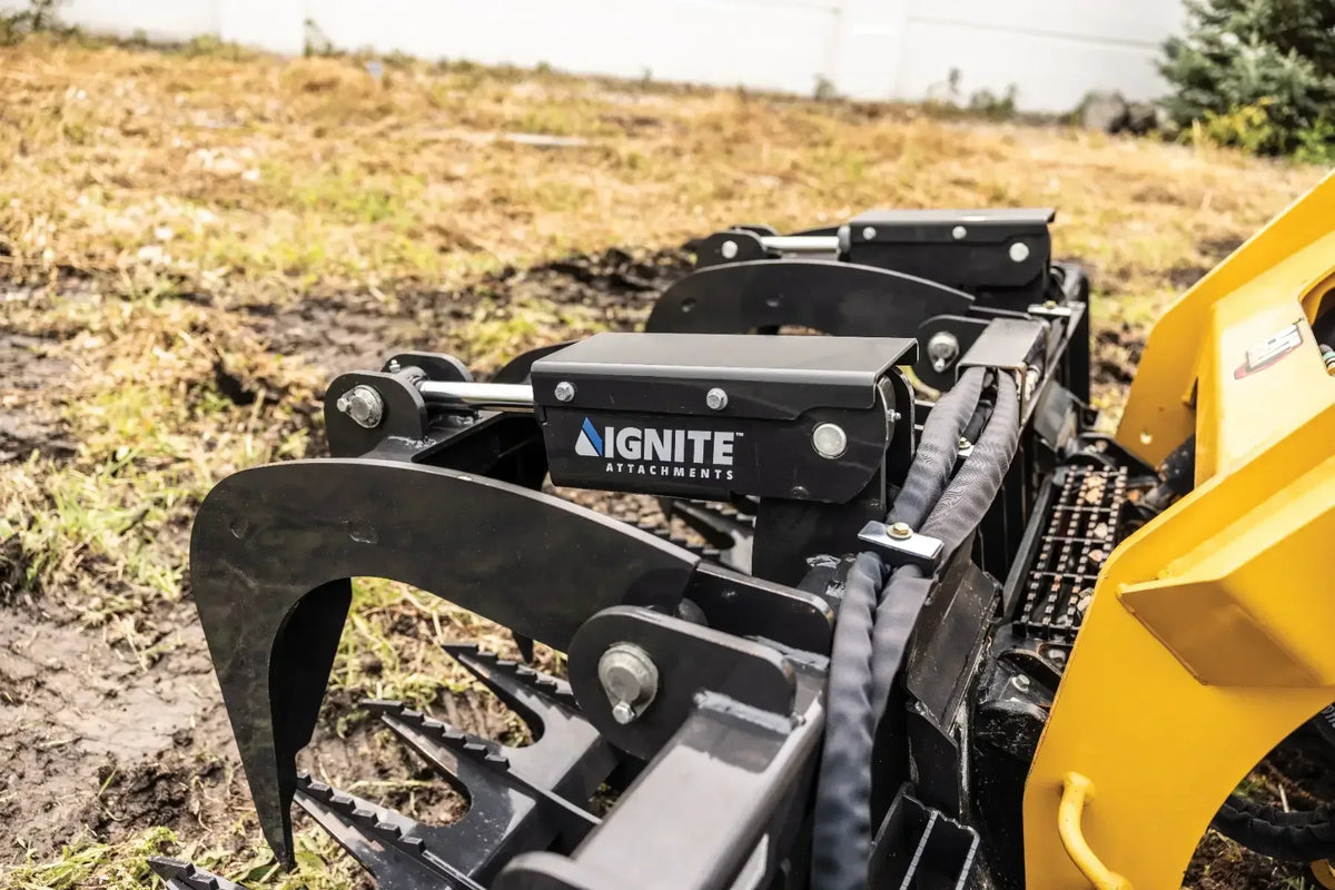 Ignite Attachments 62-Inch Root Grapple Attachment | Heavy-Duty Land Clearing for Skid Steers - Log Bear Works