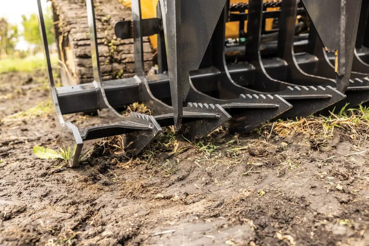 Ignite Attachments 62-Inch Root Grapple Attachment | Heavy-Duty Land Clearing for Skid Steers - Log Bear Works