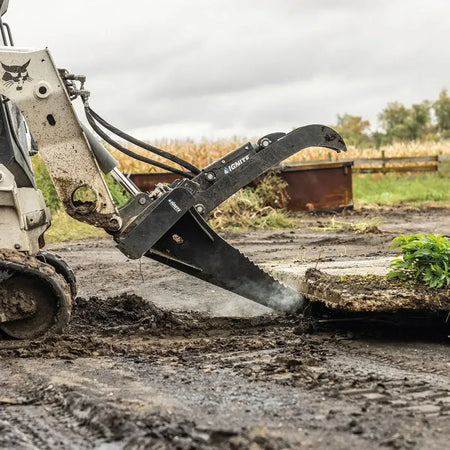 Ignite Attachments 46-Inch Stump Bucket | Heavy-Duty Skid Steer Attachment for Stump & Root Removal - Log Bear Works