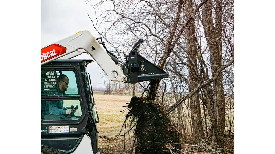Ignite Attachments Tree & Fence Post Puller | Heavy-Duty Land Clearing Attachment for Skid Steers