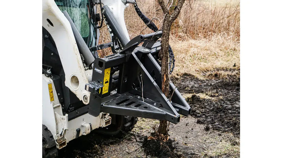 Ignite Attachments Tree & Fence Post Puller | Heavy-Duty Land Clearing Attachment for Skid Steers