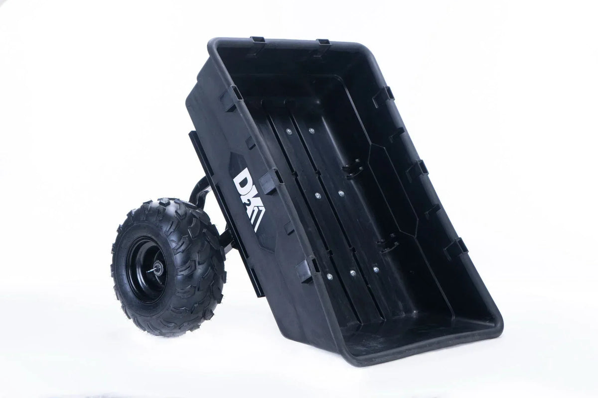 DK2 MMT-ATV Poly ATV Trailer | 1,100 LB Payload, 18-Inch Off-Road Tires, Heavy-Duty Steel Frame - Log Bear Works