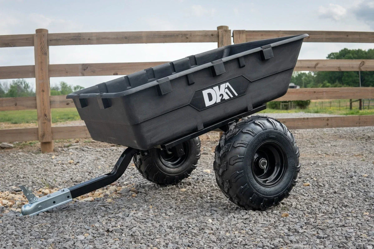 DK2 MMT-ATV Poly ATV Trailer | 1,100 LB Payload, 18-Inch Off-Road Tires, Heavy-Duty Steel Frame - Log Bear Works