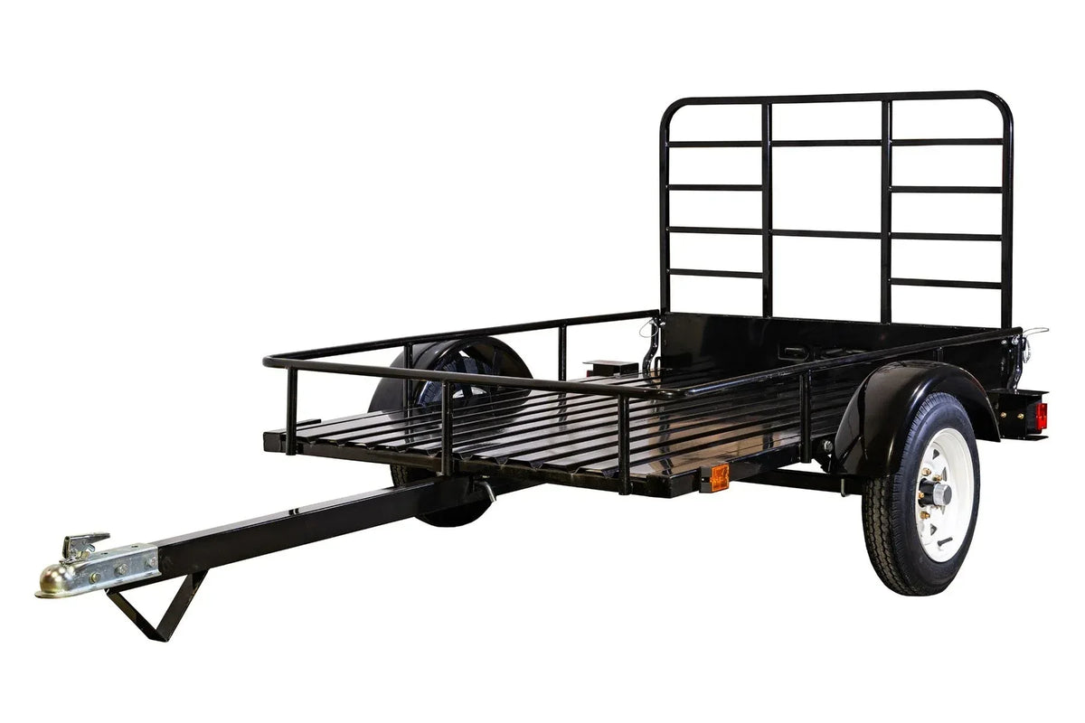 DK2 MMT4X6O 4x6 Ft Steel Dump Utility Trailer | 1,314 LB Payload, DOT LED Lights, UV Powder-Coated - Log Bear Works