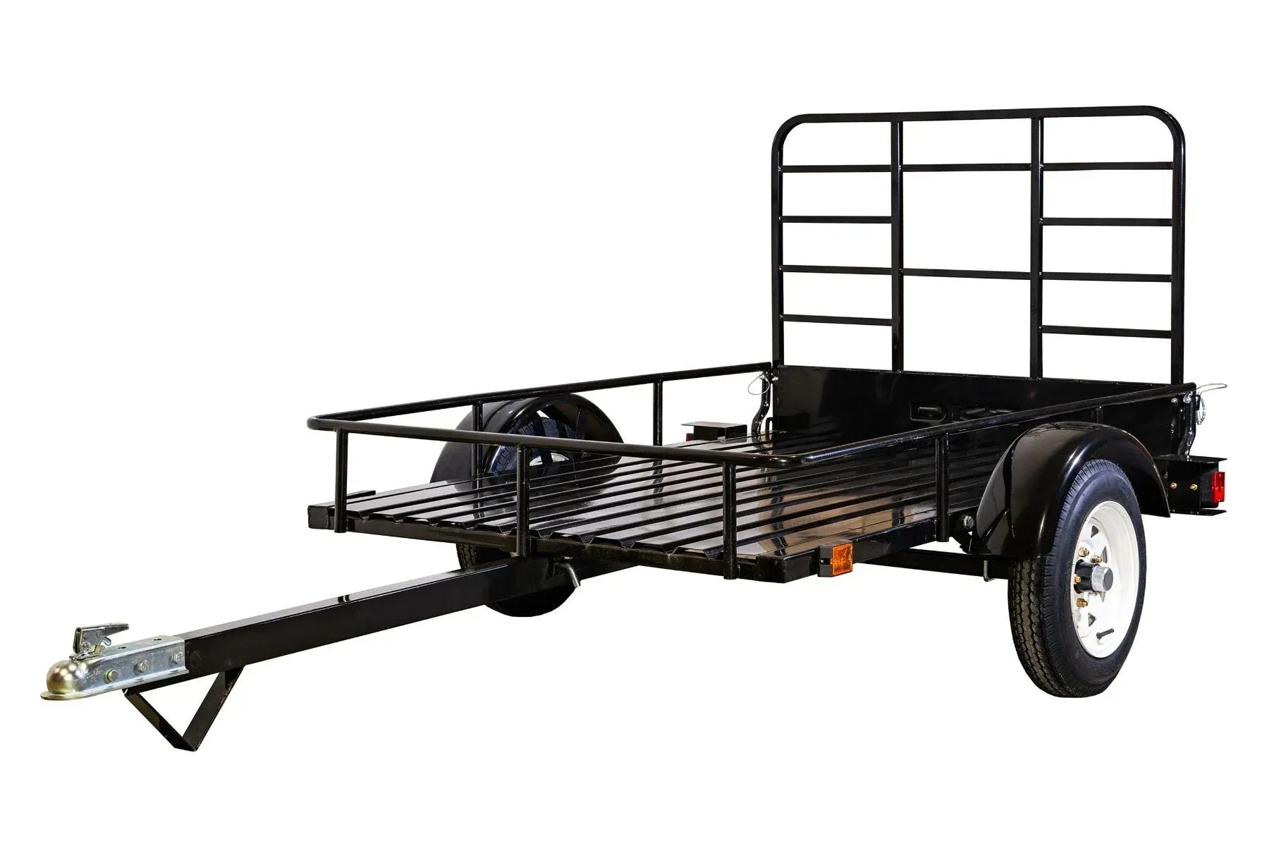 DK2 MMT4X6O 4x6 Ft Steel Dump Utility Trailer | 1,314 LB Payload, DOT LED Lights, UV Powder-Coated - Log Bear Works