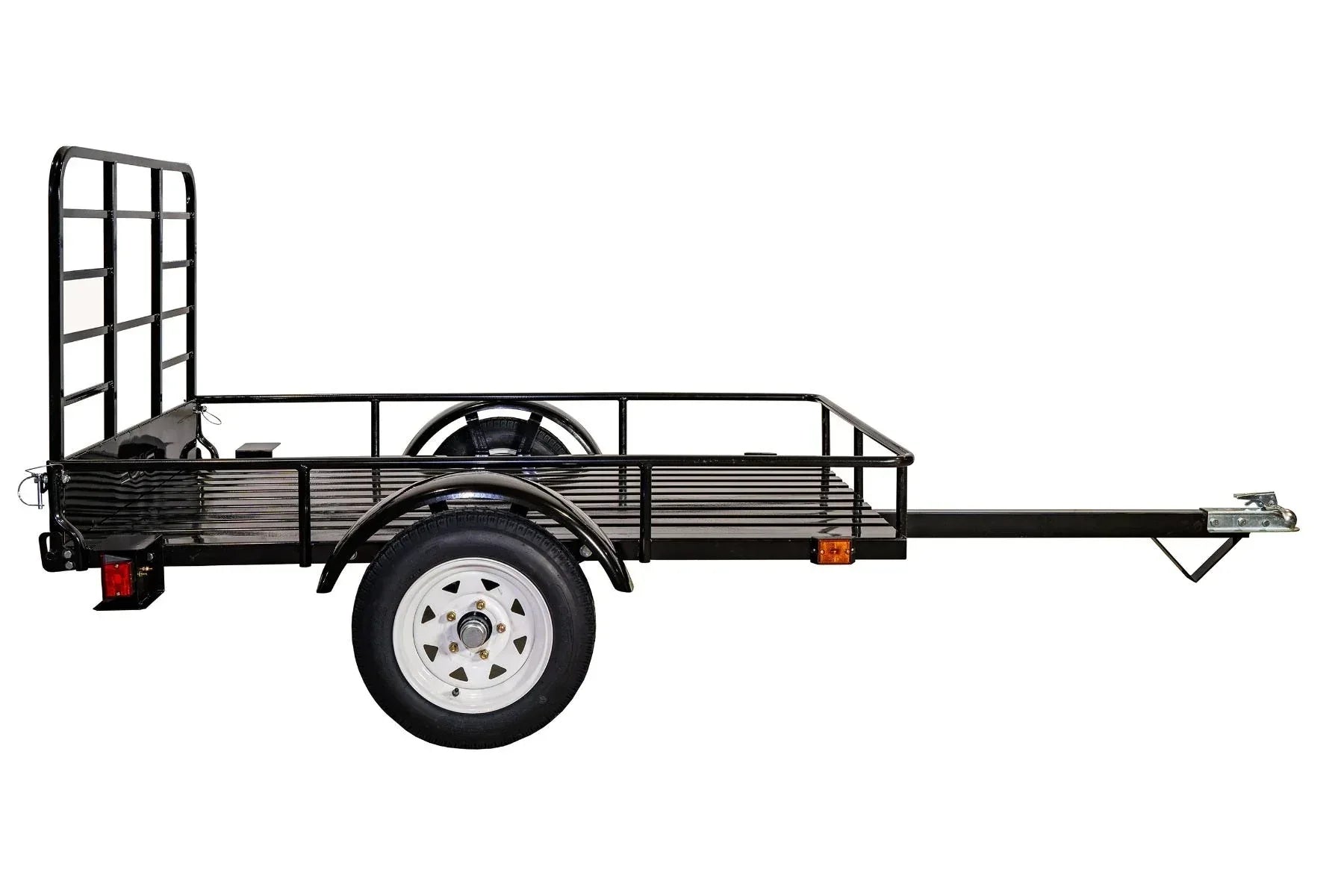 DK2 MMT4X6O 4x6 Ft Steel Dump Utility Trailer | 1,314 LB Payload, DOT LED Lights, UV Powder-Coated - Log Bear Works