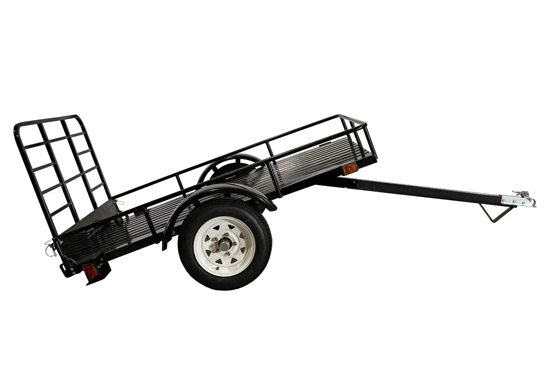 DK2 MMT4X6O 4x6 Ft Steel Dump Utility Trailer | 1,314 LB Payload, DOT LED Lights, UV Powder-Coated - Log Bear Works