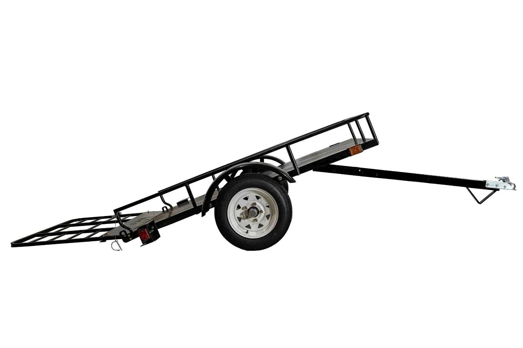 DK2 MMT4X6O 4x6 Ft Steel Dump Utility Trailer | 1,314 LB Payload, DOT LED Lights, UV Powder-Coated - Log Bear Works