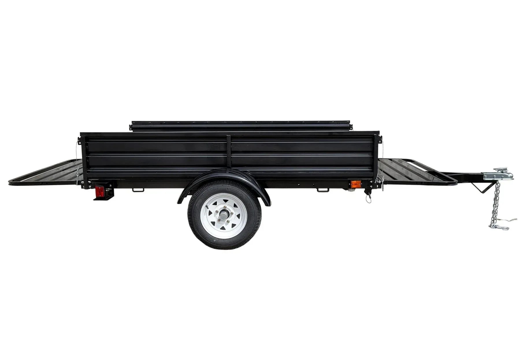 DK2 MMT5X7 4.5x7.5 Ft Steel Dump Utility Trailer | 1,641 LB Payload, Extends to 11.3 Ft, UV Powder-Coated - Log Bear Works