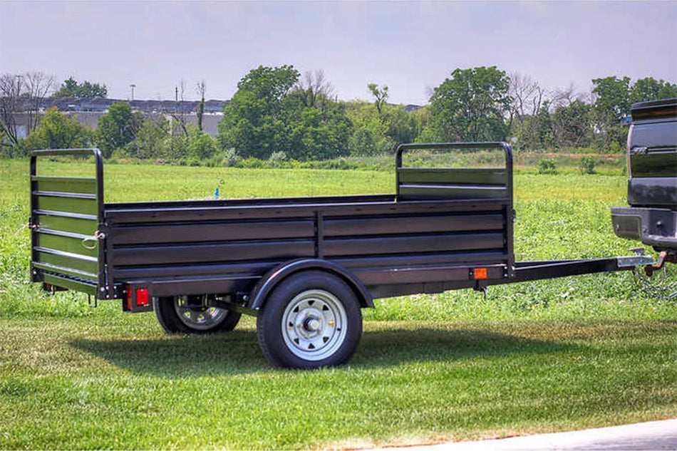 DK2 MMT5X7 4.5x7.5 Ft Steel Dump Utility Trailer | 1,641 LB Payload, Extends to 11.3 Ft, UV Powder-Coated - Log Bear Works