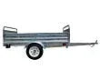 DK2 MMT5X7G 4.5x7.5 Ft Hot-Dipped Galvanized Dump Utility Trailer | 1,637 LB Payload, Extends to 11.3 Ft, DOT LED - Log Bear Works