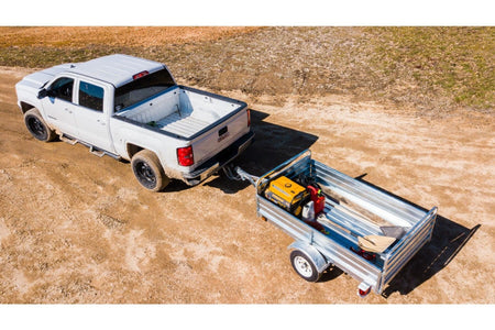 DK2 MMT5X7G 4.5x7.5 Ft Hot-Dipped Galvanized Dump Utility Trailer | 1,637 LB Payload, Extends to 11.3 Ft, DOT LED - Log Bear Works