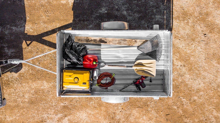 DK2 MMT5X7G 4.5x7.5 Ft Hot-Dipped Galvanized Dump Utility Trailer | 1,637 LB Payload, Extends to 11.3 Ft, DOT LED - Log Bear Works