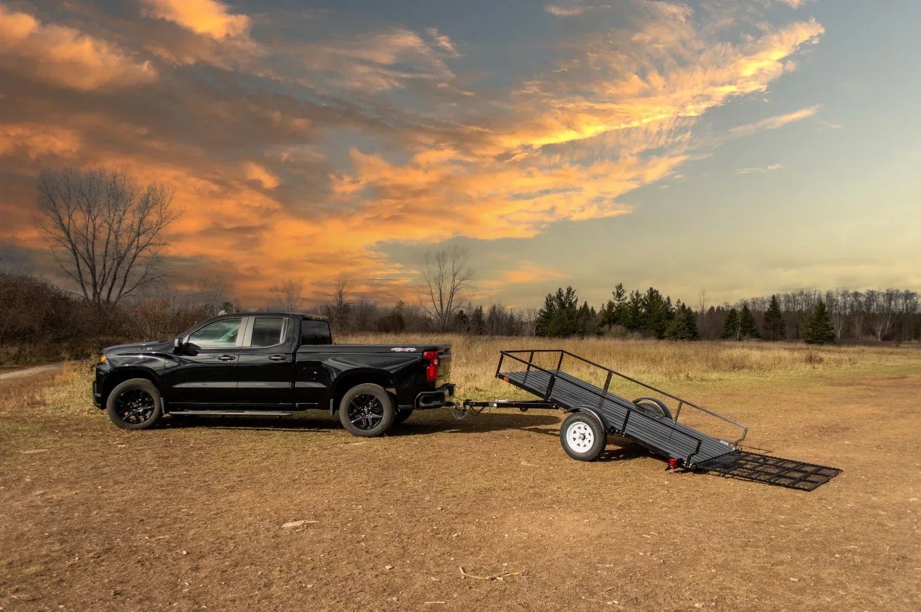 DK2 MMT6X10 Utility Trailer | 1,832 LB Payload, 6x10 Ft Dump Bed, DOT LED Lighting, Road Ready - Log Bear Works