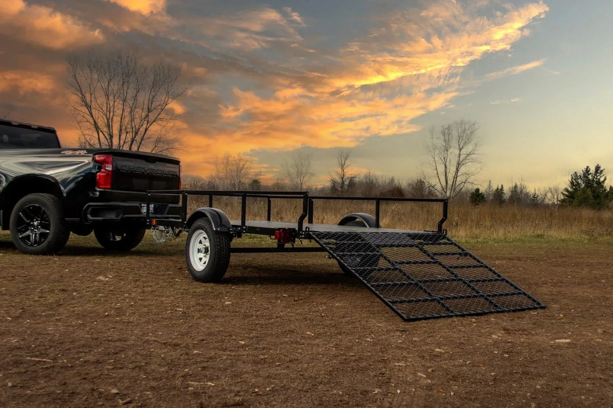 DK2 MMT6X10 Utility Trailer | 1,832 LB Payload, 6x10 Ft Dump Bed, DOT LED Lighting, Road Ready - Log Bear Works