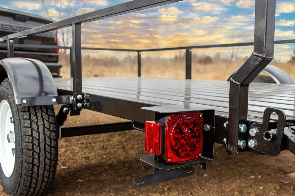 DK2 MMT6X10 Utility Trailer | 1,832 LB Payload, 6x10 Ft Dump Bed, DOT LED Lighting, Road Ready - Log Bear Works
