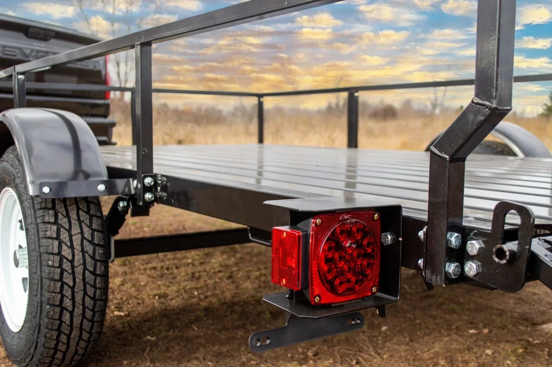 DK2 MMT6X10 Utility Trailer | 1,832 LB Payload, 6x10 Ft Dump Bed, DOT LED Lighting, Road Ready - Log Bear Works
