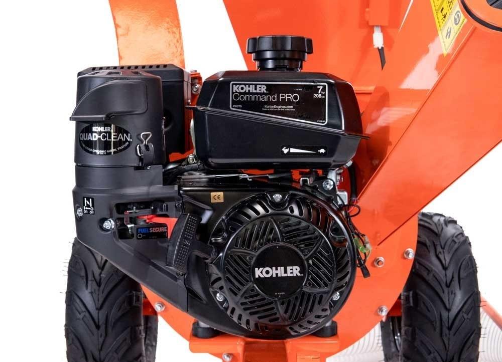 DK2 OPC503V 3-Inch Towable Chipper Shredder Vacuum | 7HP Kohler Engine, Vacuum Kit Included, EPA & CARB Certified - Log Bear Works