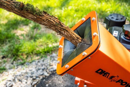 DK2 OPC503V 3-Inch Towable Chipper Shredder Vacuum | 7HP Kohler Engine, Vacuum Kit Included, EPA & CARB Certified - Log Bear Works