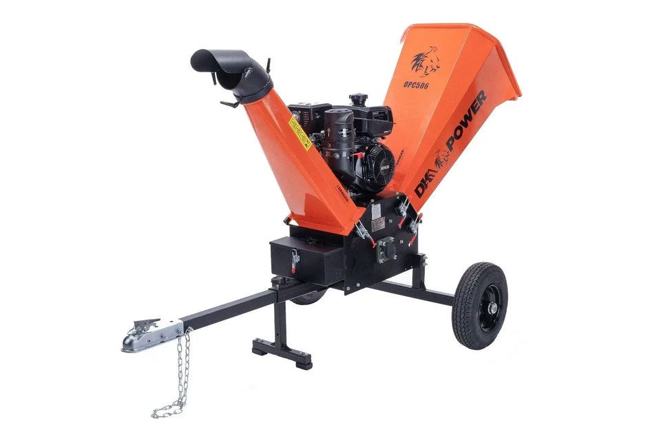 DK2 OPC506E Towable Brush Chipper Shredder | 14HP Kohler Electric Start, 6.25-Inch Capacity, Cyclonic Drum - Log Bear Works
