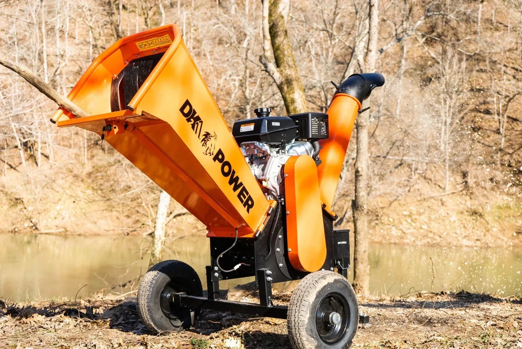 DK2 OPC506 Towable Wood Chipper Shredder | 14HP Kohler Engine, 6.25-Inch Capacity, Cyclonic Drum, EPA & CARB Certified - Log Bear Works