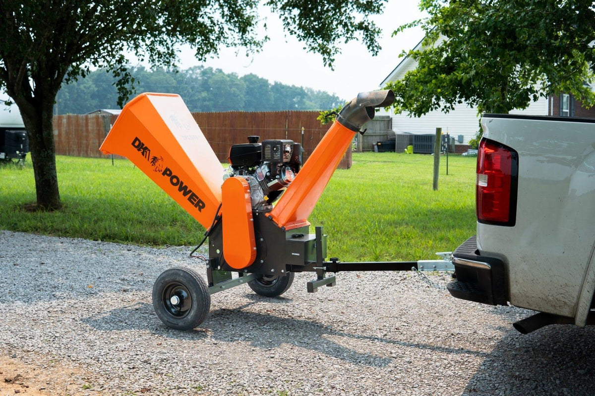 DK2 OPC506E Towable Brush Chipper Shredder | 14HP Kohler Electric Start, 6.25-Inch Capacity, Cyclonic Drum - Log Bear Works