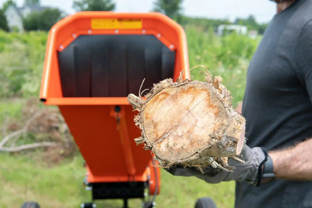 DK2 OPC506E Towable Brush Chipper Shredder | 14HP Kohler Electric Start, 6.25-Inch Capacity, Cyclonic Drum - Log Bear Works