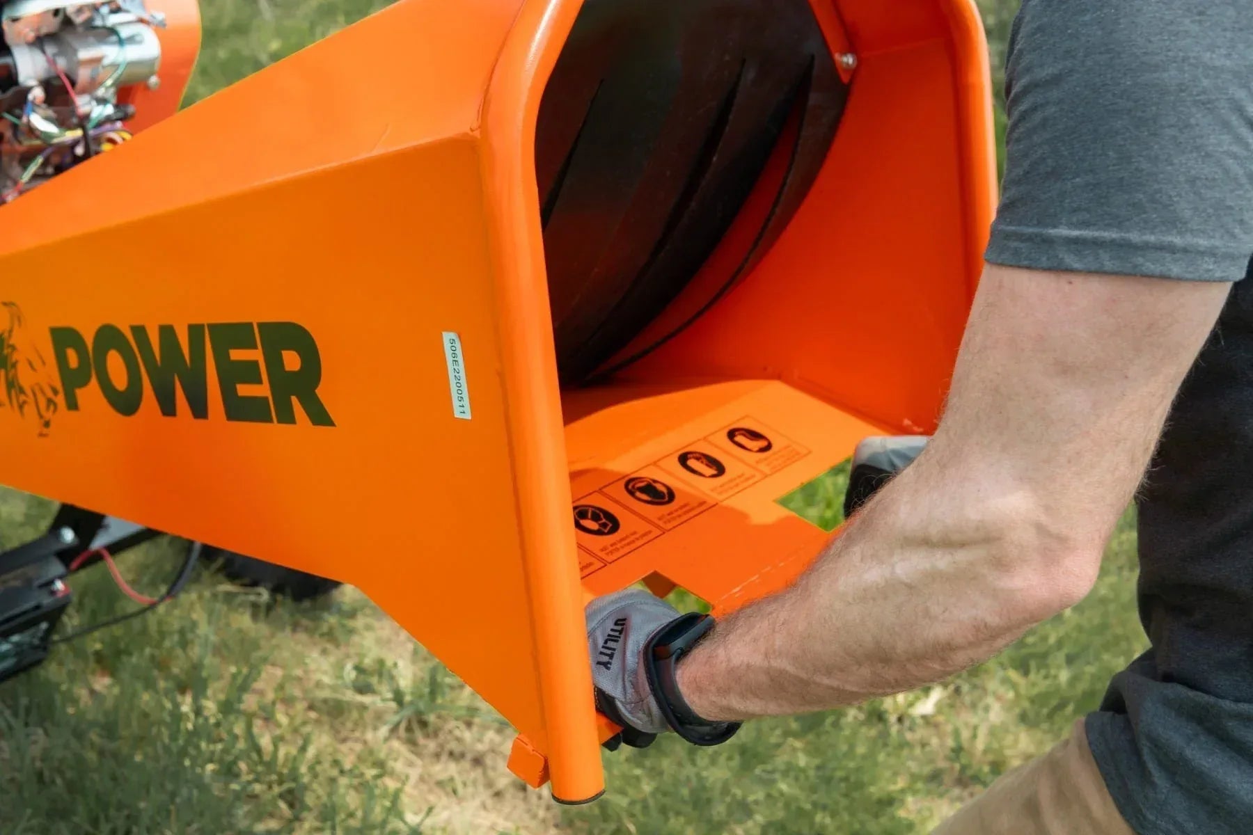 DK2 OPC506E Towable Brush Chipper Shredder | 14HP Kohler Electric Start, 6.25-Inch Capacity, Cyclonic Drum - Log Bear Works