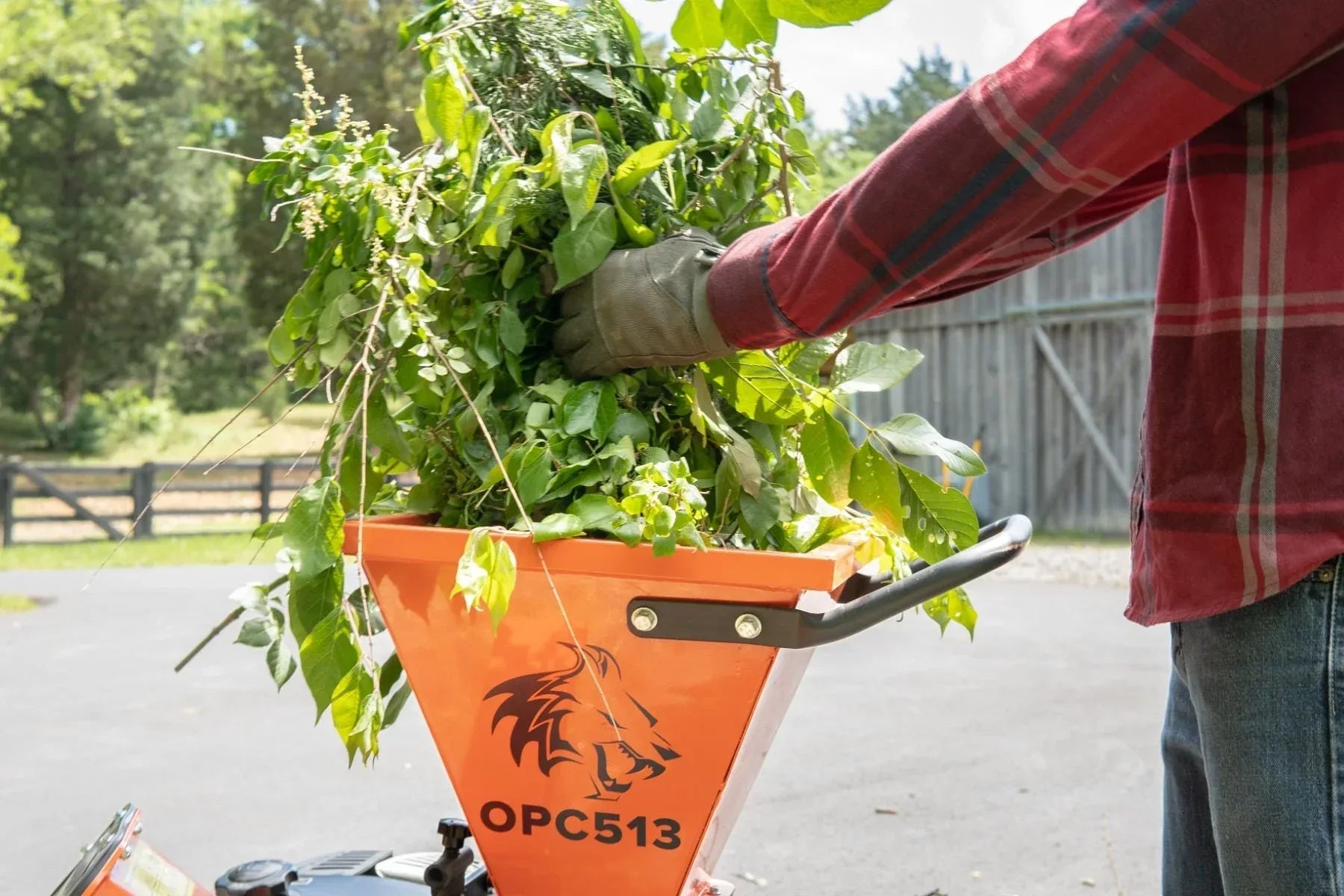 DK2 OPC513 3-Inch Towable Wood & Brush Chipper Shredder | 6.5HP Kohler Engine, Chip Bag Included, Lawn Tractor & ATV Hitch - Log Bear Works