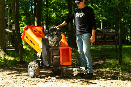 DK2 OPC524 Towable Brush Chipper Shredder | 7HP Kohler Engine, 4-Inch Capacity, EPA & CARB Certified - Log Bear Works