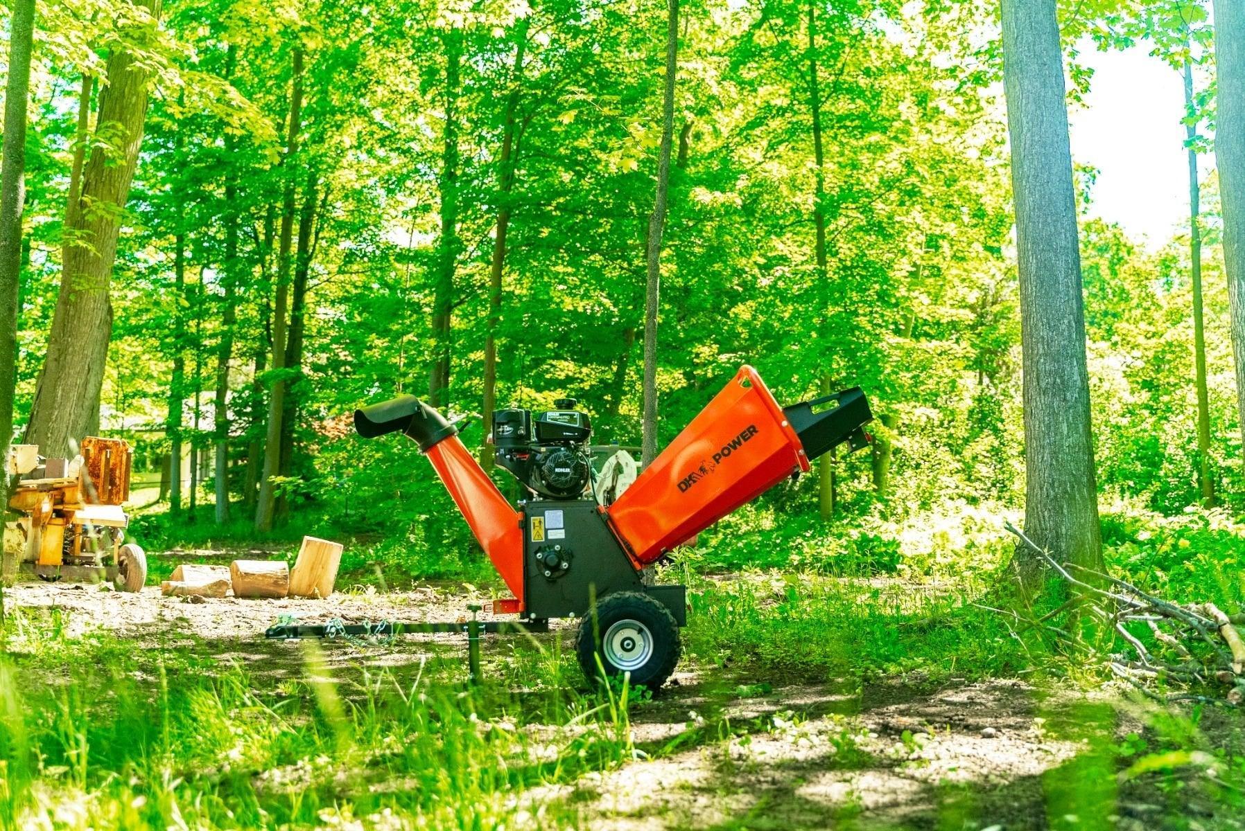 DK2 OPC524 Towable Brush Chipper Shredder | 7HP Kohler Engine, 4-Inch Capacity, EPA & CARB Certified - Log Bear Works