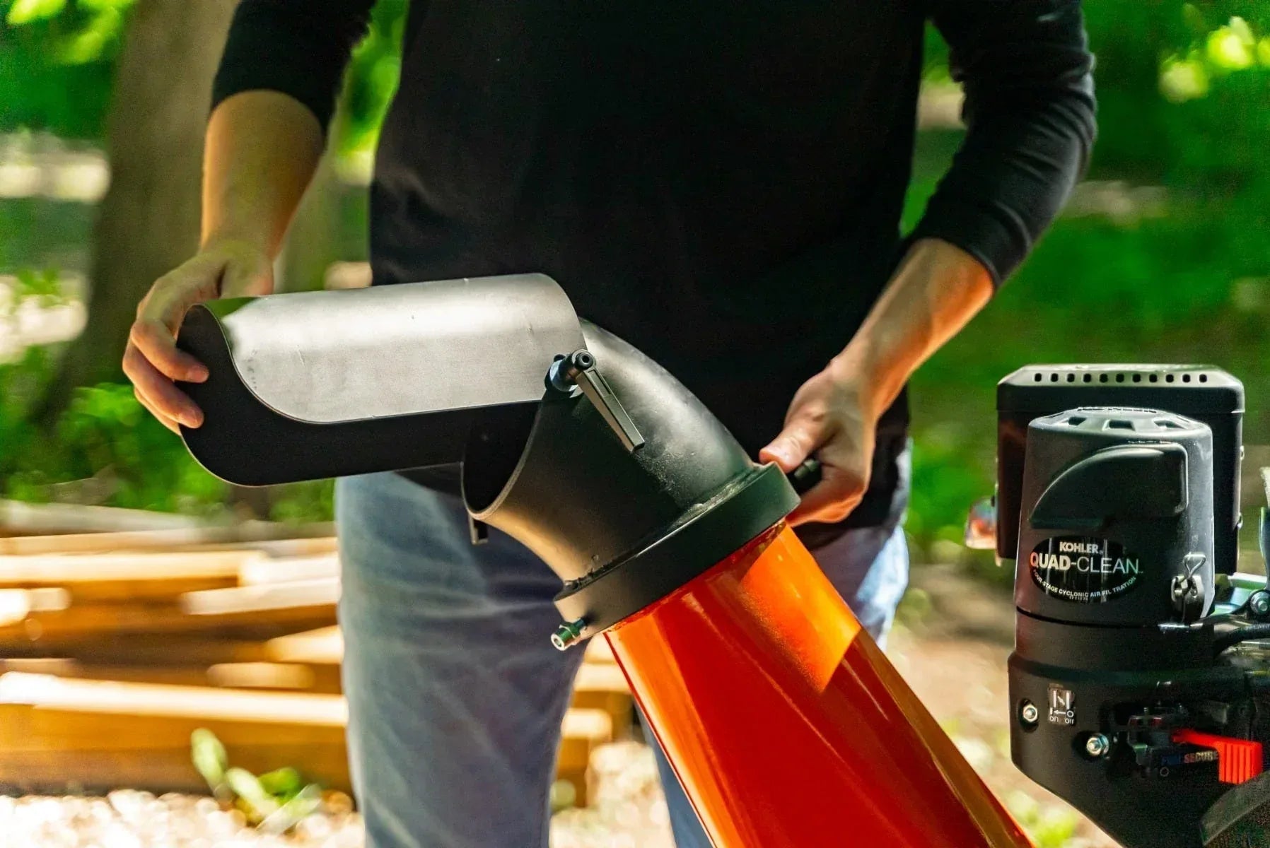 DK2 OPC524 Towable Brush Chipper Shredder | 7HP Kohler Engine, 4-Inch Capacity, EPA & CARB Certified - Log Bear Works