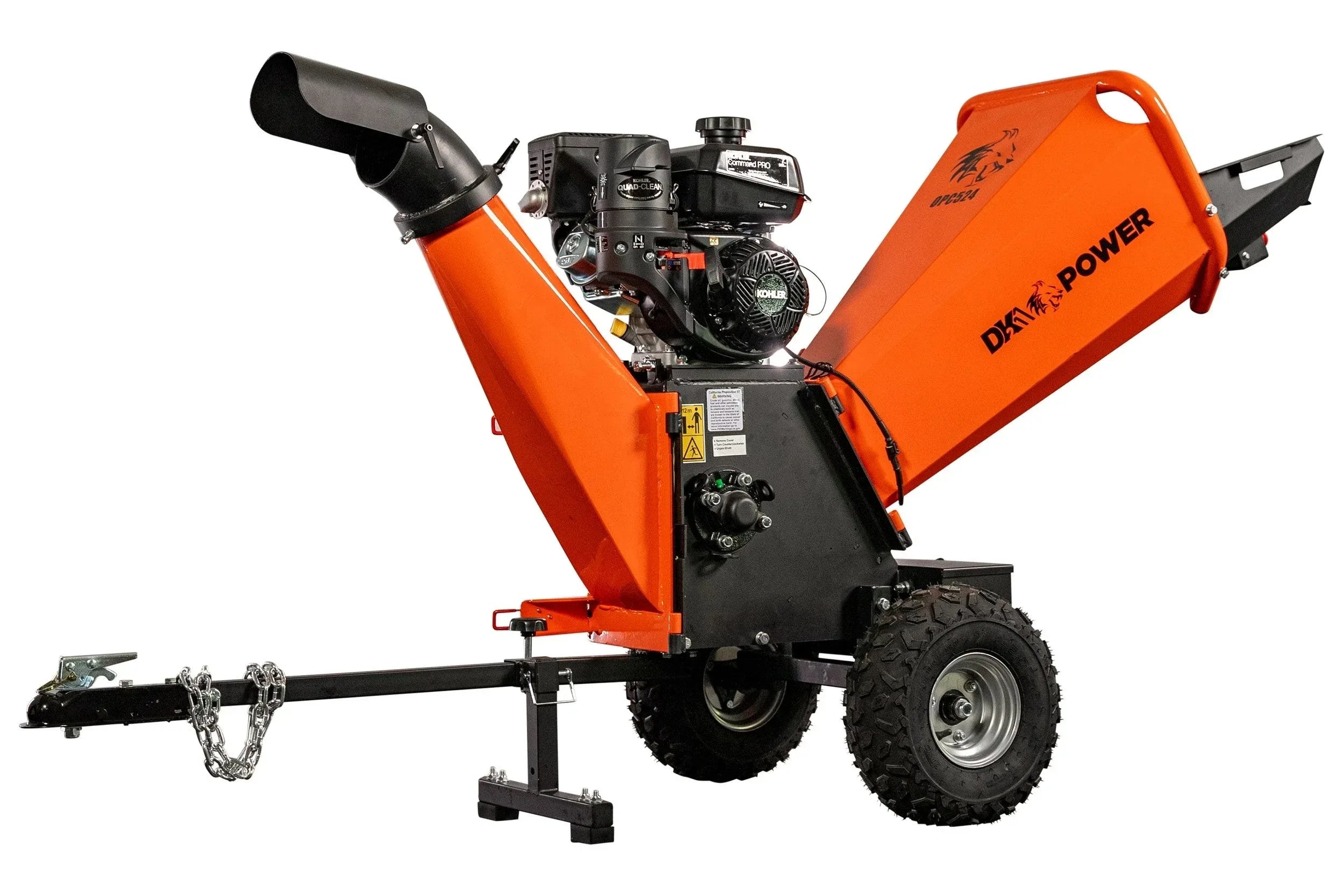 DK2 OPC524 Towable Brush Chipper Shredder | 7HP Kohler Engine, 4-Inch Capacity, EPA & CARB Certified - Log Bear Works